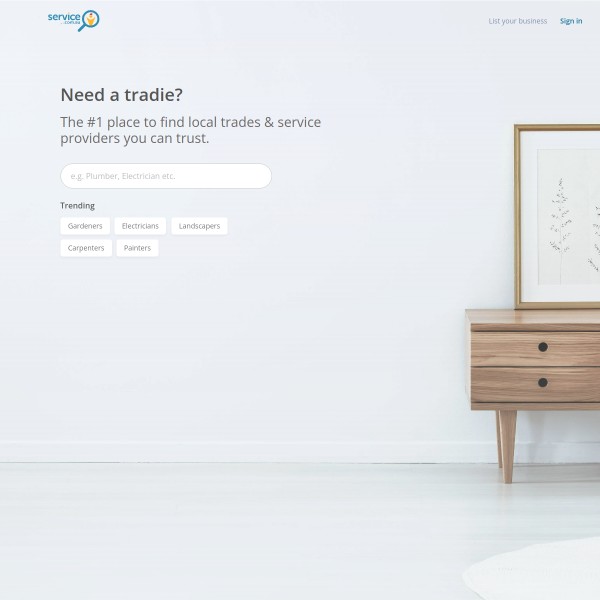 service.com.au homepage screenshot