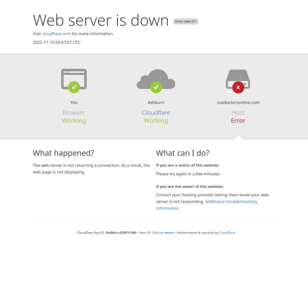 USA Doctors Online homepage screenshot