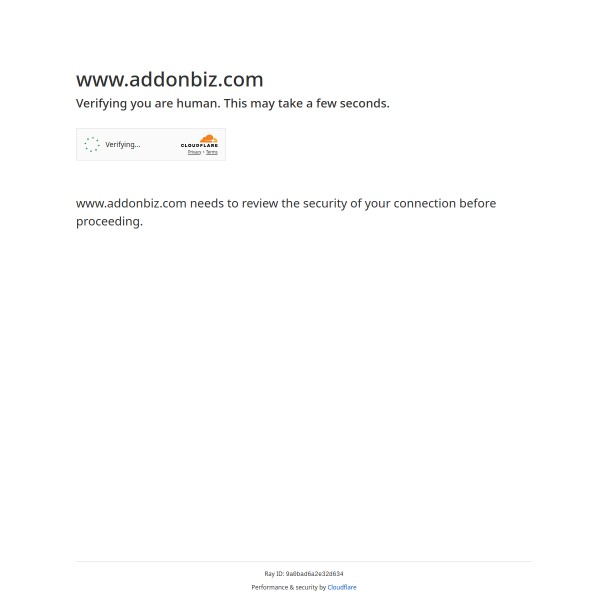 AddOn Biz homepage screenshot