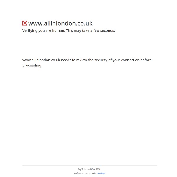 All In London homepage screenshot