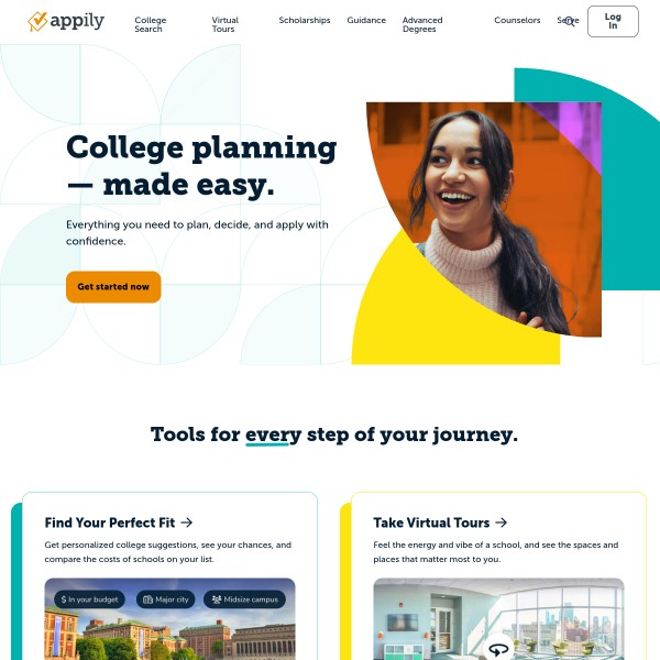Appily homepage screenshot