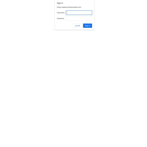 Architects Assist homepage screenshot