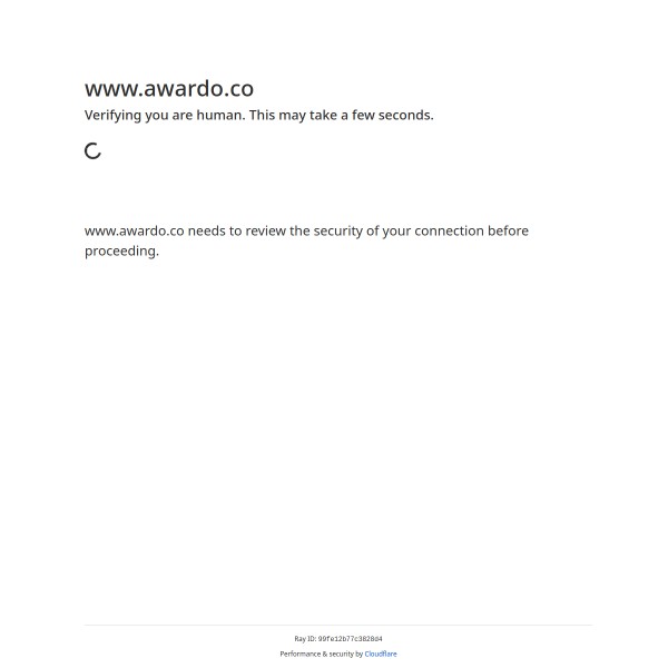 Awardo homepage screenshot