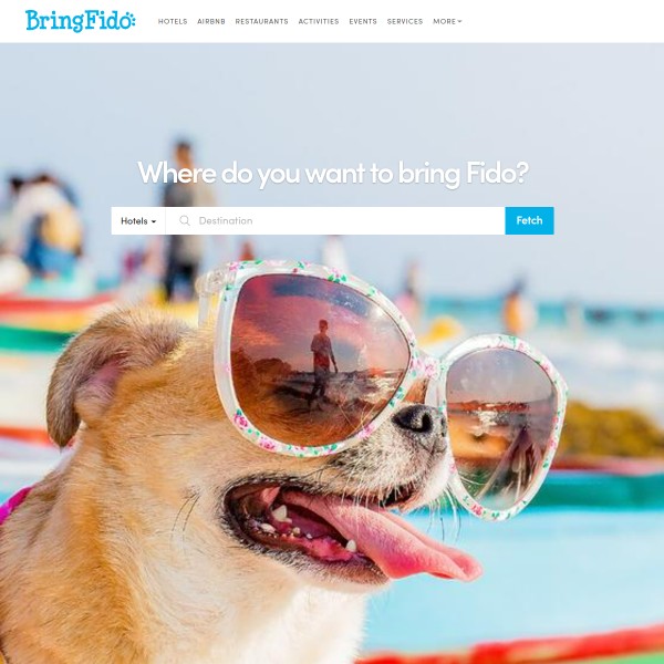 BringFido homepage screenshot