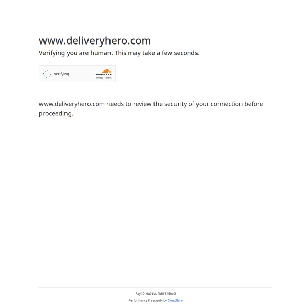 Delivery Hero homepage screenshot