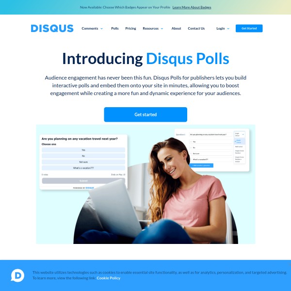 Disqus homepage screenshot