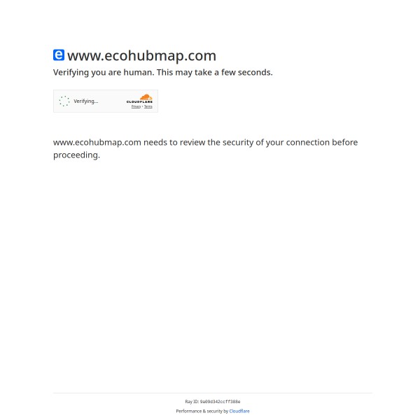 EcoHubMap homepage screenshot