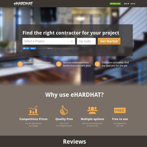 eHardhat homepage screenshot