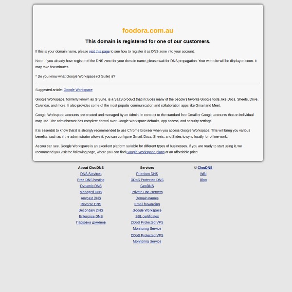 Foodora homepage screenshot