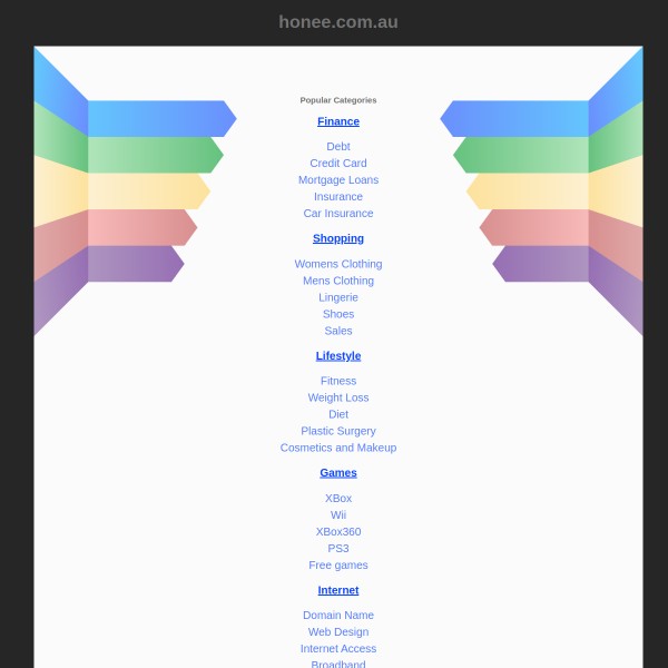 Honee homepage screenshot