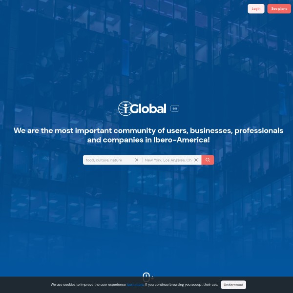 iGlobal homepage screenshot