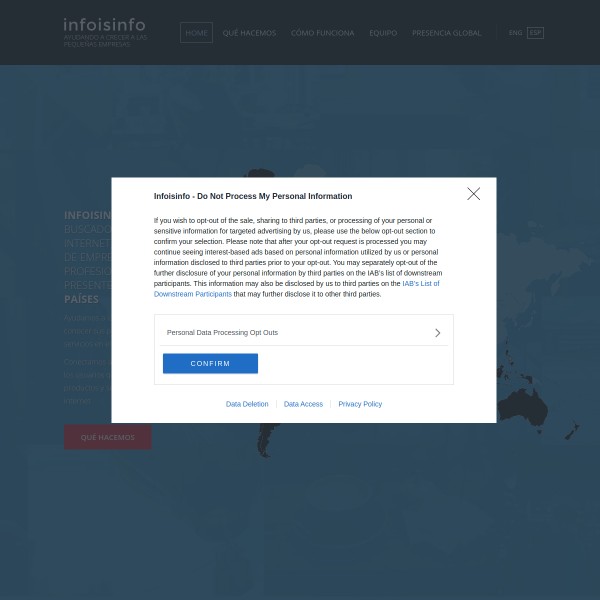 InfoIsInfo homepage screenshot
