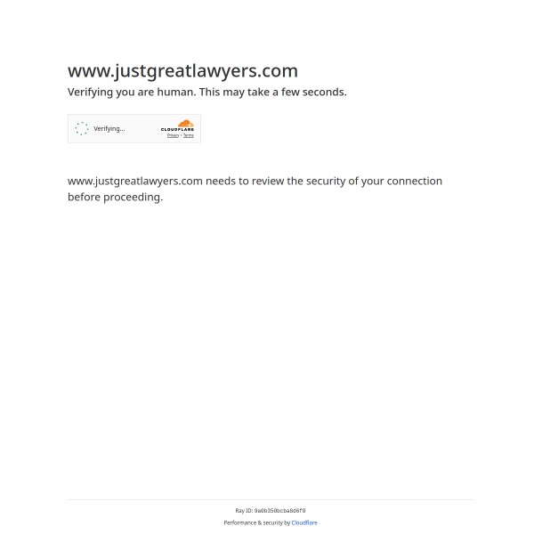 JustGreatLawyers homepage screenshot