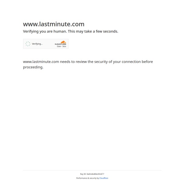 lastminute.com homepage screenshot