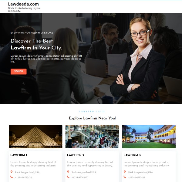 LawDeeDa homepage screenshot