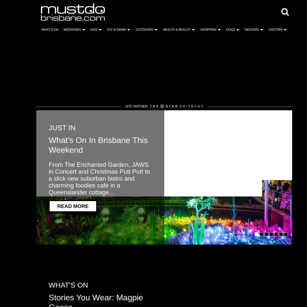 Must Do Brisbane homepage screenshot