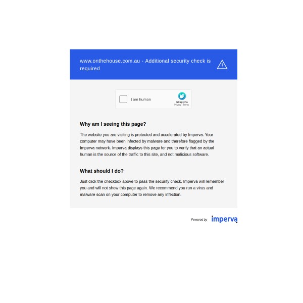OnTheHouse.com.au homepage screenshot