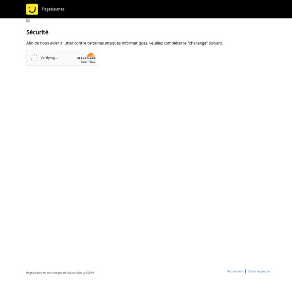 PagesJaunes homepage screenshot