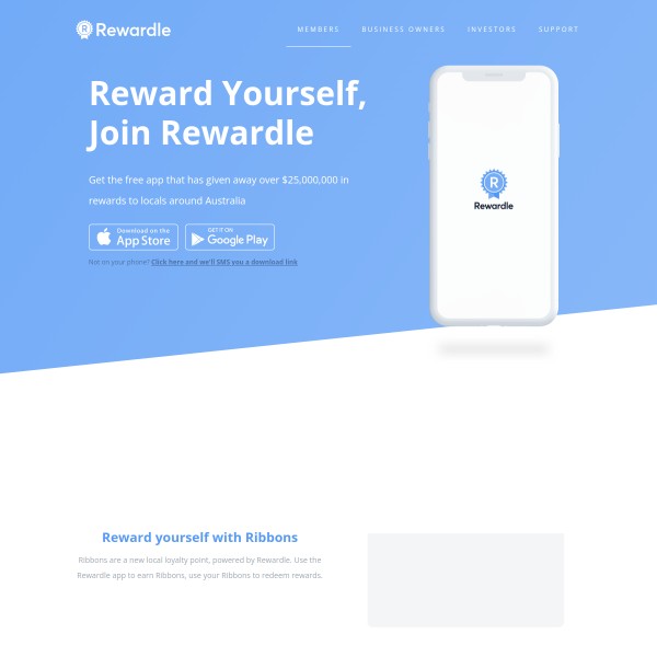 Rewardle homepage screenshot