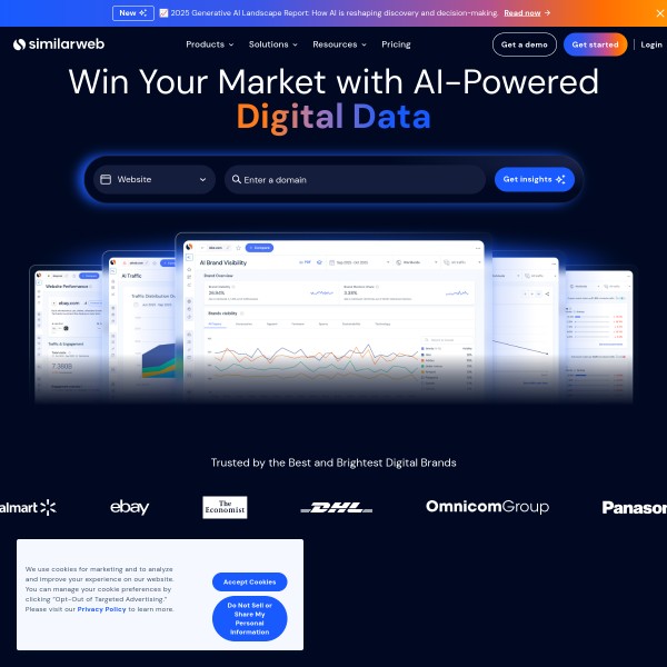SimilarWeb homepage screenshot