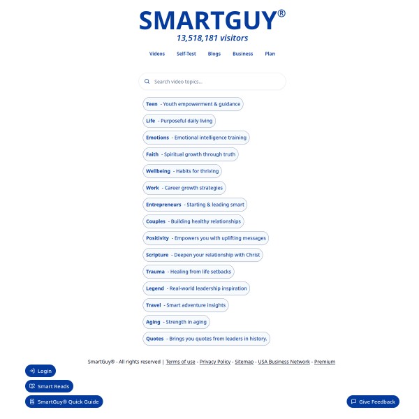SmartGuy.com homepage screenshot