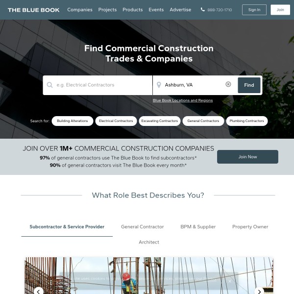 Blue Book Network homepage screenshot