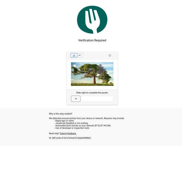 The Fork homepage screenshot