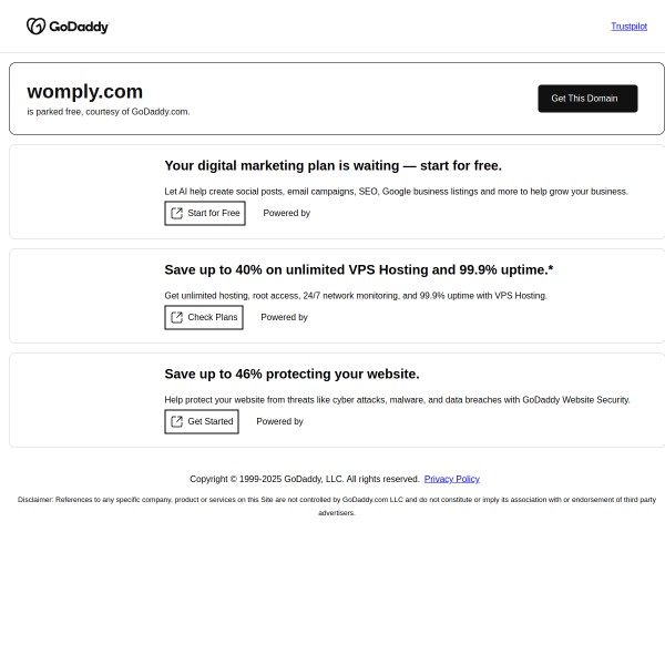 Womply homepage screenshot