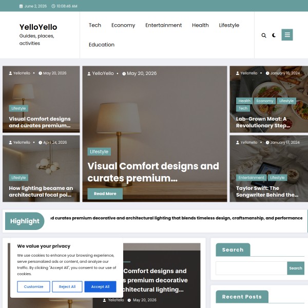 YelloYello homepage screenshot