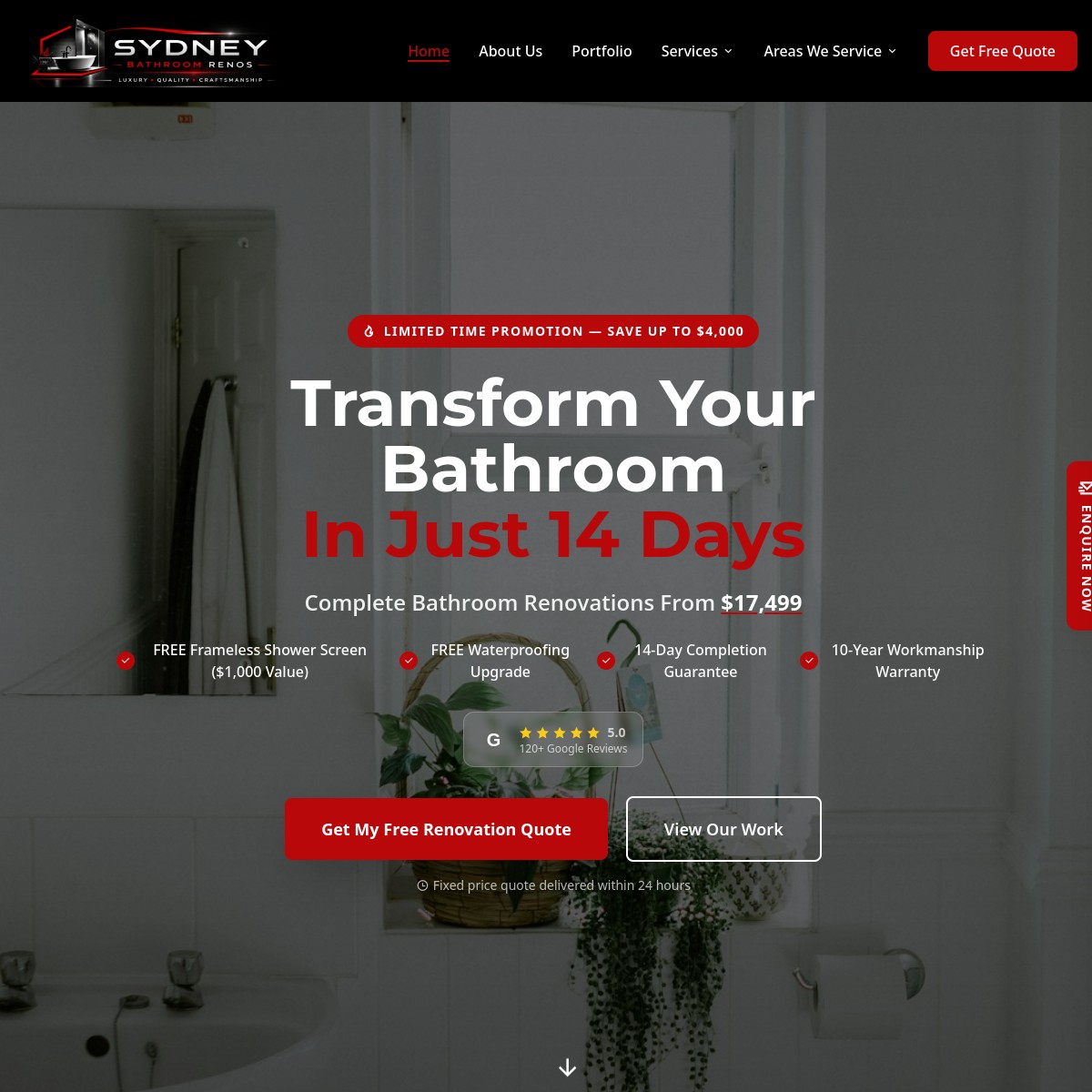 sydneybathroomrenos.com.au website preview