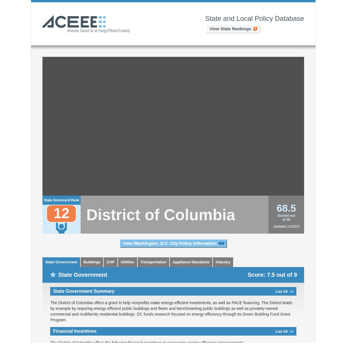The American Council for an Energy-Efficient Economy (ACEEE)