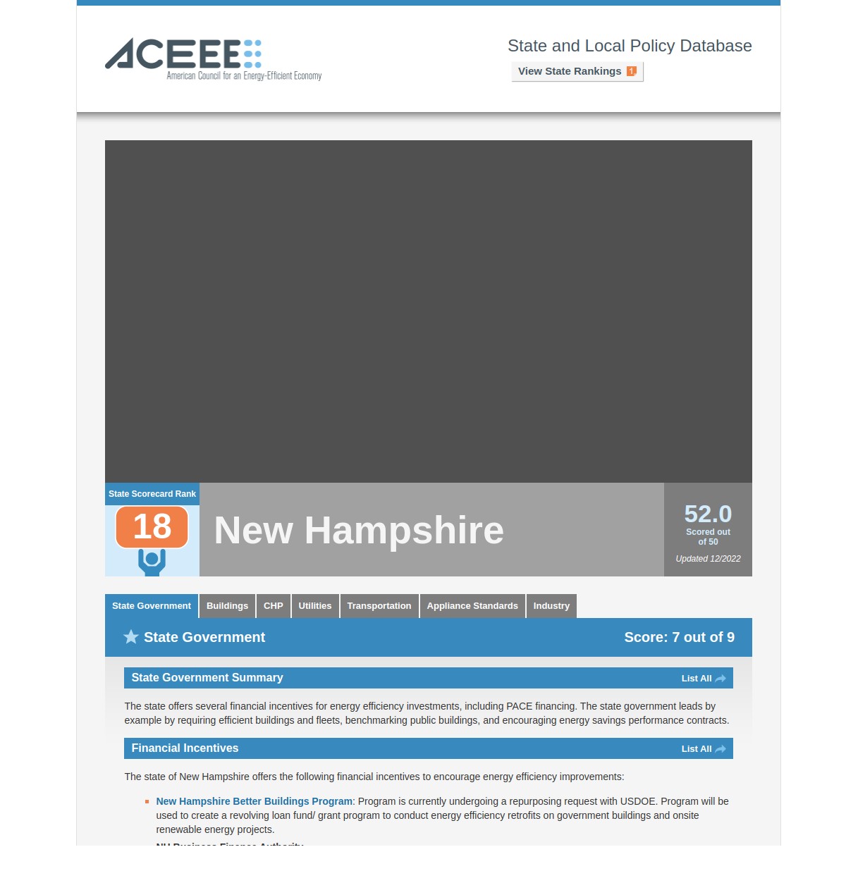 The American Council for an Energy-Efficient Economy (ACEEE)