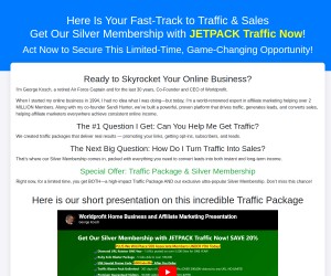 Worldprofit's Silver Membership & Traffic Packages Presentation by CEO George Kosch