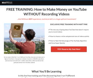 FREE TRAINING: How to Make Money on YouTube WITHOUT Recording Videos