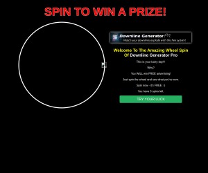 Downline Generator Pro - Spin To Win A Prize!