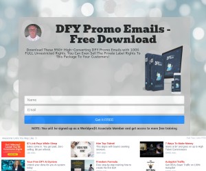 DFY Promo Emails - Free eBook