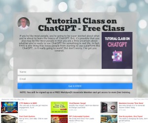 Tutorial Class on ChatGPT - Free Class