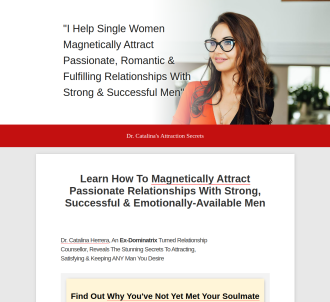Dr. Catalinas Attraction Secrets - Womens Dating Offer                         