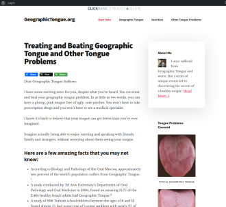 Treating And Beating Geographic Tongue And Other Tongue Problems               