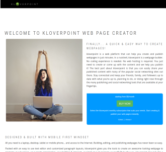 Kloverpoint Web Page Creator                                                   