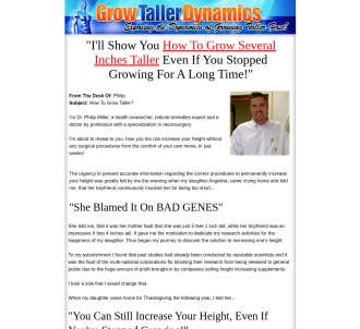 Grow Taller Dynamics - Hot Niche With Amazing Conversion                       