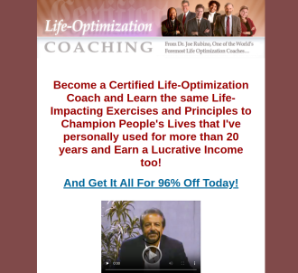 Life Optimization Coaching Certification Program                               