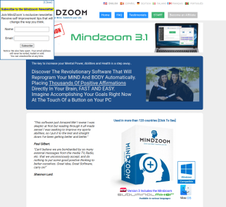 Mindzoom Affirmations Subliminal Software. #1 Converting Software.             