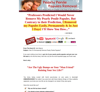 Pearly Penile Papules Removal - Brand New Market ~ Hot                         