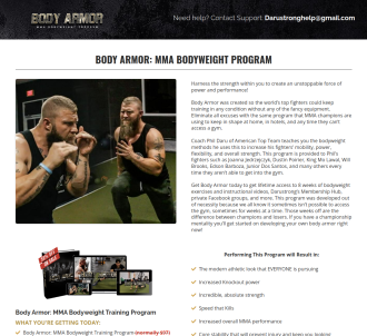 Body Armor Bodyweight Mma Program                                              