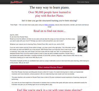 Rocket Piano - Learn Piano Today!                                              