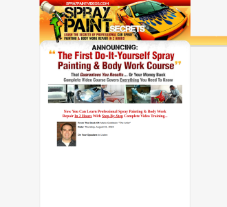 Car Spray Painting Videos - New Updates! $45.73 Per Sale                       