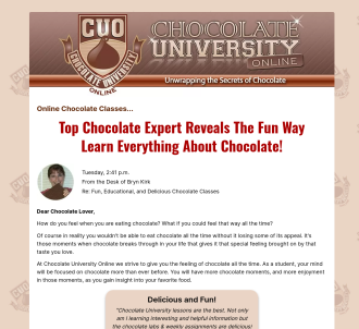 Chocolate University Online                                                    
