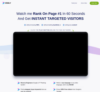 Videly - Rank On Page #1 - $10+ Epc                                            