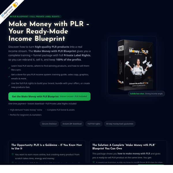 Make Money with PLR – Your Ready-Made Income Blueprint